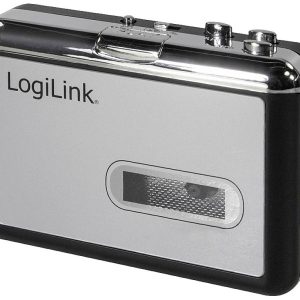 Konwerter kaset magnetofonowych LogiLink UA0156, USB, kaseta => MP3, czarno-srebrny Konwerter kaset magnetofonowych LogiLink UA0156, USB, kaseta => MP3, czarno-srebrny