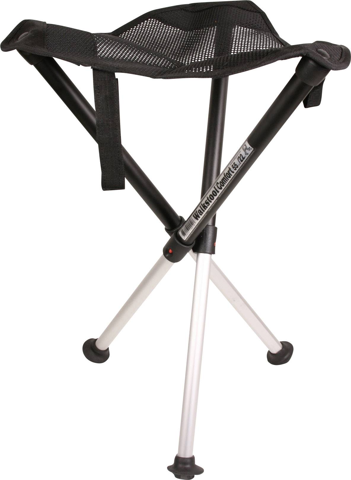 Krzesło składane Walkstool 63547, Comfort XL, czarny, srebrny - obrazek 1