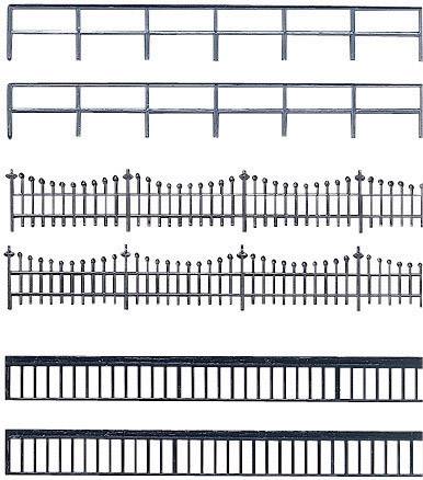 Ogrodzenie żelazne i balustrady, Auhagen 42 558, 2240 mm, skala H0/TT - obrazek 1