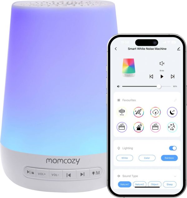Mini głośnik momcozy biały