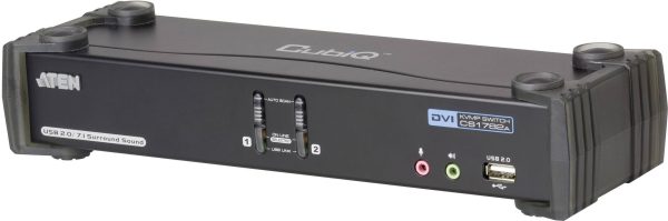 Przełącznik KVM, DVI ATEN CS1782A, USB, 2560 x 1600 Pixel, Ilość przełączalnych PC: 2