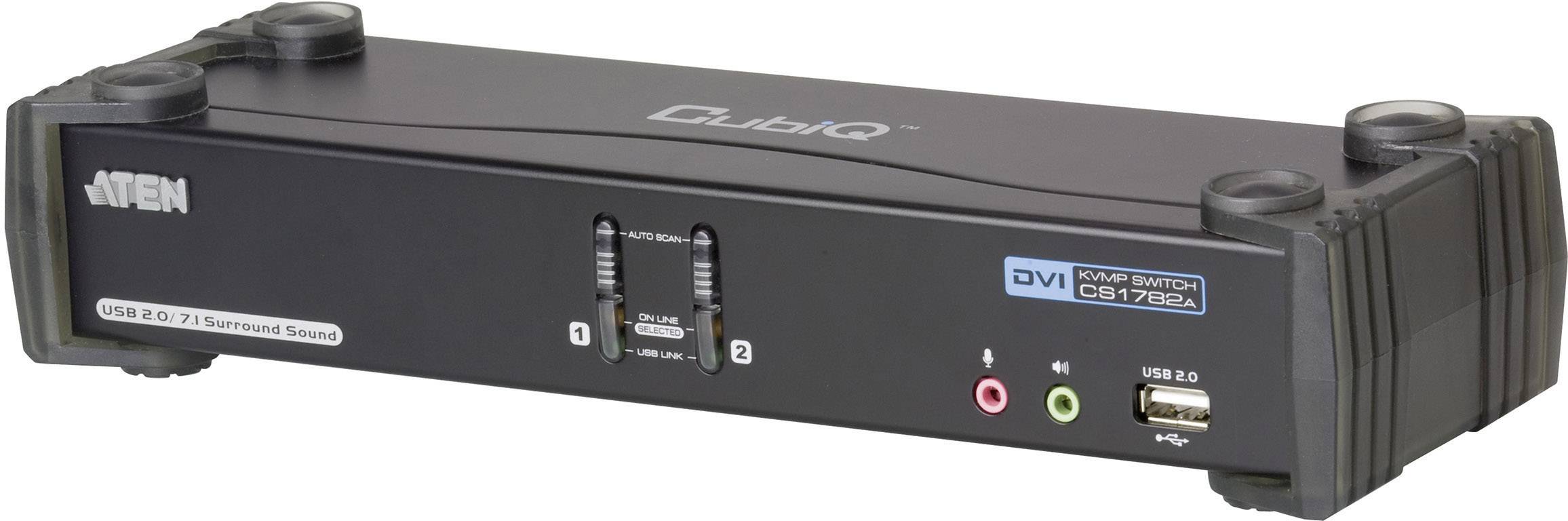 Przełącznik KVM, DVI ATEN CS1782A, USB, 2560 x 1600 Pixel, Ilość przełączalnych PC: 2 - obrazek 1