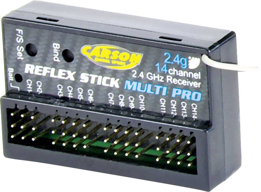 Odbiornik 14-kanałowy Carson Modellsport Reflex Stick Multi Pro 2,4 GHz - obrazek 1