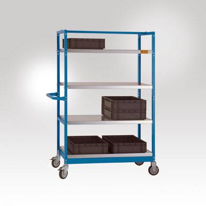Manuflex LV0311.5007 ESD Wózek stal malowany proszkowo brilliant blue - obrazek 1