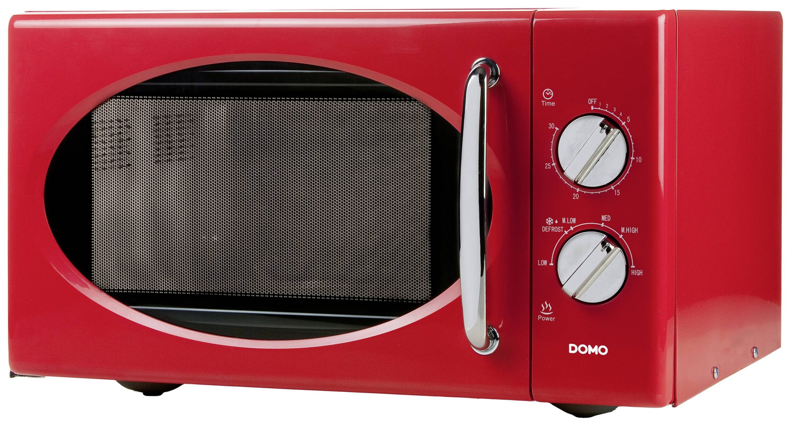 Mikrofalówka DOMO DO2925 900 W z funkcją timera czerwony - obrazek 1