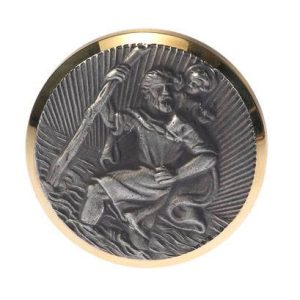 HP Autozubehör Medalion z św. Krzysztofem (Ø x D) 43 mm x 43 mm złoto złoty, srebrny HP Autozubehör Medalion z św. Krzysztofem (Ø x D) 43 mm x 43 mm złoto złoty, srebrny