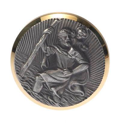 HP Autozubehör Medalion z św. Krzysztofem (Ø x D) 43 mm x 43 mm złoto złoty, srebrny - obrazek 1