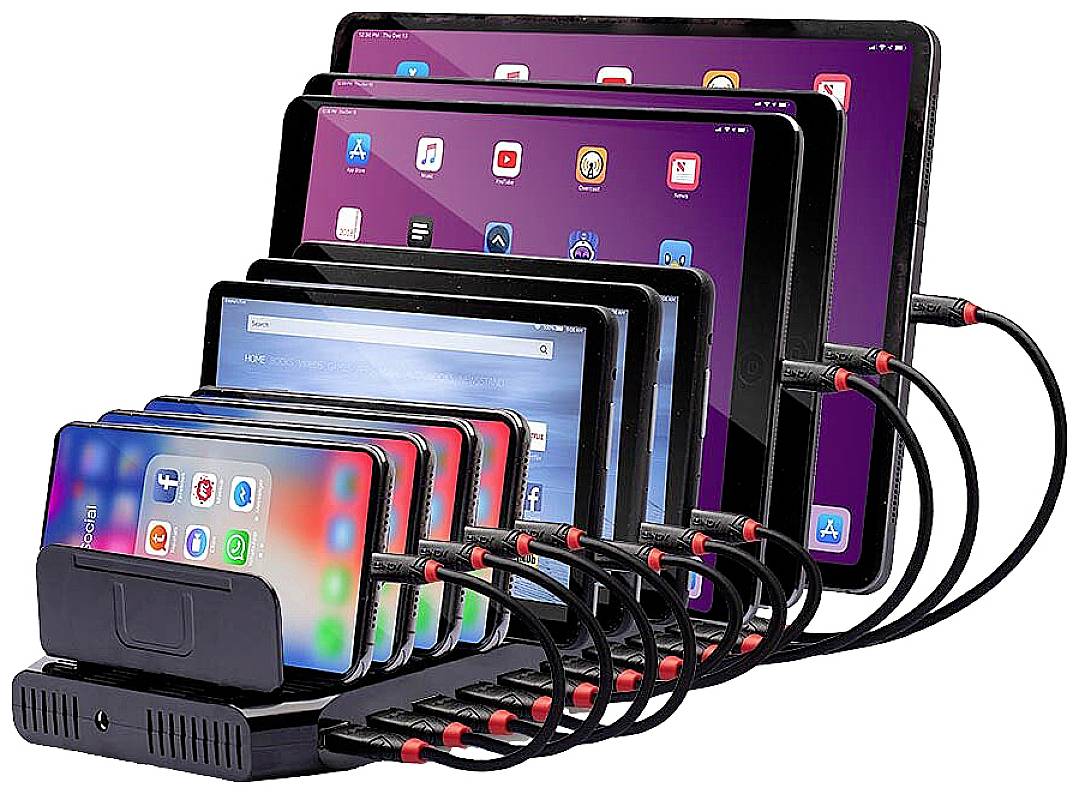 System zarządzania ładowaniem LINDY 96W 10 Port USB Charge Station dla przewodowego USB typu A - obrazek 1