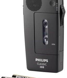Philips Pocket Memo 388 Classic Dyktafon analogowy Czas nagrywania (maks.) 30 min czarny zawiera pasek na nadgarstek Philips Pocket Memo 388 Classic Dyktafon analogowy Czas nagrywania (maks.) 30 min czarny zawiera pasek na nadgarstek