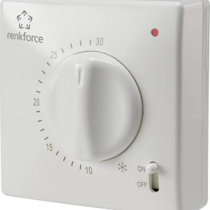 Termostat pokojowy Renkforce TR-93, Zakres regulacji temperatury: 5 do 30 °C Termostat pokojowy Renkforce TR-93, Zakres regulacji temperatury: 5 do 30 °C