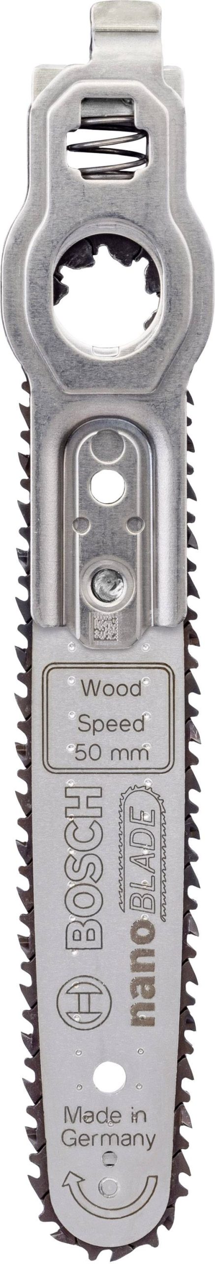 Bosch Home and Garden 2609256D84 nanoBLADE Wood Speed 50 Brzeszczot z łańcuchem mikro Pasuje do EasyCut 12, EasyCut 50, - obrazek 1