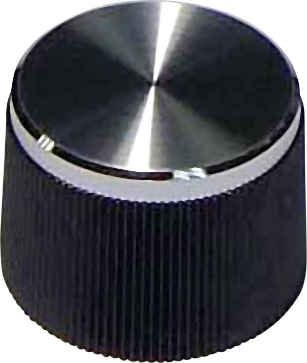 TRU COMPONENTS 21/6 Pokrętło czarny (Ø x W) 21 mm x 15 mm 1 szt.
