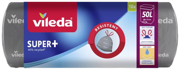 Vileda SUPER+ 50L 171971 Worek na śmieci 50 l 10 szt.