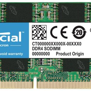 Crucial CT16G4SFRA32A Pamięć robocza do laptopów – moduł DDR4 16 GB 1 x 16 GB Non-ECC 3200 MHz 260 pin SO-DIMM CL22 CT16 Crucial CT16G4SFRA32A Pamięć robocza do laptopów – moduł DDR4 16 GB 1 x 16 GB Non-ECC 3200 MHz 260 pin SO-DIMM CL22 CT16