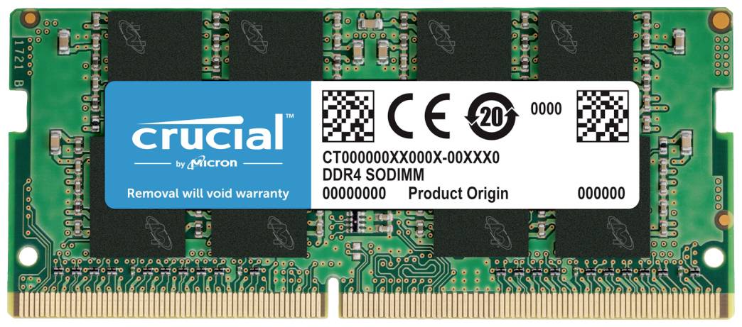 Crucial CT16G4SFRA32A Pamięć robocza do laptopów - moduł DDR4 16 GB 1 x 16 GB Non-ECC 3200 MHz 260 pin SO-DIMM CL22 CT16 - obrazek 1