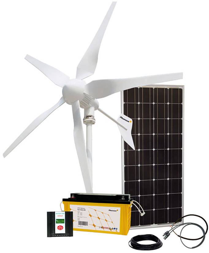 Phaesun 600297 Hybridkit Solar Wind One 1.0 Turbina wiatrowa Wydajność (przy 10m/s) 400 W 12 V - obrazek 1