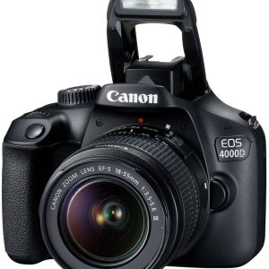 Canon EOS 4000D Kit 18-55mm III Lustrzanka cyfrowa zaw. EF-S 18-55 mm IS II 18 MPx czarny Wizjer optyczny (OVF), z wbudo Canon EOS 4000D Kit 18-55mm III Lustrzanka cyfrowa zaw. EF-S 18-55 mm IS II 18 MPx czarny Wizjer optyczny (OVF), z wbudo