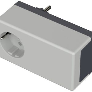 Obudowa wtyczki z gniazdkiem, Bopla 43432501, ABS, 120 x 65 x 50 mm, jasnoszara Obudowa wtyczki z gniazdkiem, Bopla 43432501, ABS, 120 x 65 x 50 mm, jasnoszara