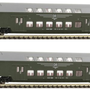 Wagon osobowy Fleischmann 6260042 N Zestaw 2 sztuk: Samochód piętrowy, DR DBmue Wagon osobowy Fleischmann 6260042 N Zestaw 2 sztuk: Samochód piętrowy, DR DBmue