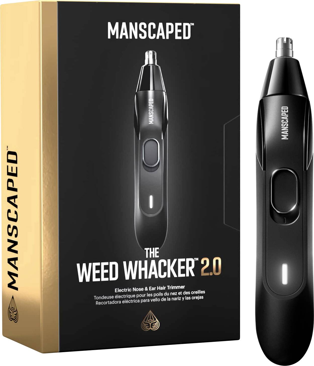 MANSCAPED Weed Wacker 2.0 Trymer do włosów w nosie czarny - obrazek 1