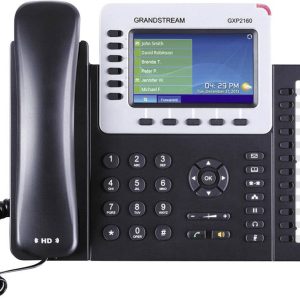 Grandstream GXP-2160 Telefon systemowy, VoIP Bluetooth, złacze zestawu słuchawkowego kolorowy czarny, srebrny Grandstream GXP-2160 Telefon systemowy, VoIP Bluetooth, złacze zestawu słuchawkowego kolorowy czarny, srebrny