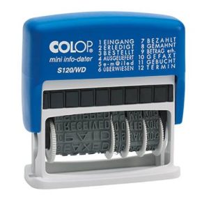 Pieczątka datująca Colop mini info-dater S120/WD 104959, 1 szt. Pieczątka datująca Colop mini info-dater S120/WD 104959, 1 szt.