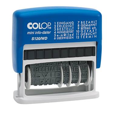 Pieczątka datująca Colop mini info-dater S120/WD 104959, 1 szt.