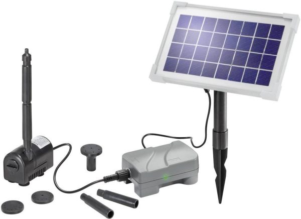 Esotec 101709 Rimini Plus Pompa solarna – zestaw z zapasowym akumulatorem