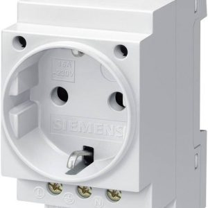 Gniazdo elektryczne ze stykiemochronnym, Siemens 5TE6800, montaż na szynie DIN, 250 V