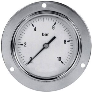 Manometr pneumatyczny panelowy ICH 304.63.10 0-10 BAR, fi63 mm, G 1/4 Manometr pneumatyczny panelowy ICH 304.63.10 0-10 BAR, fi63 mm, G 1/4