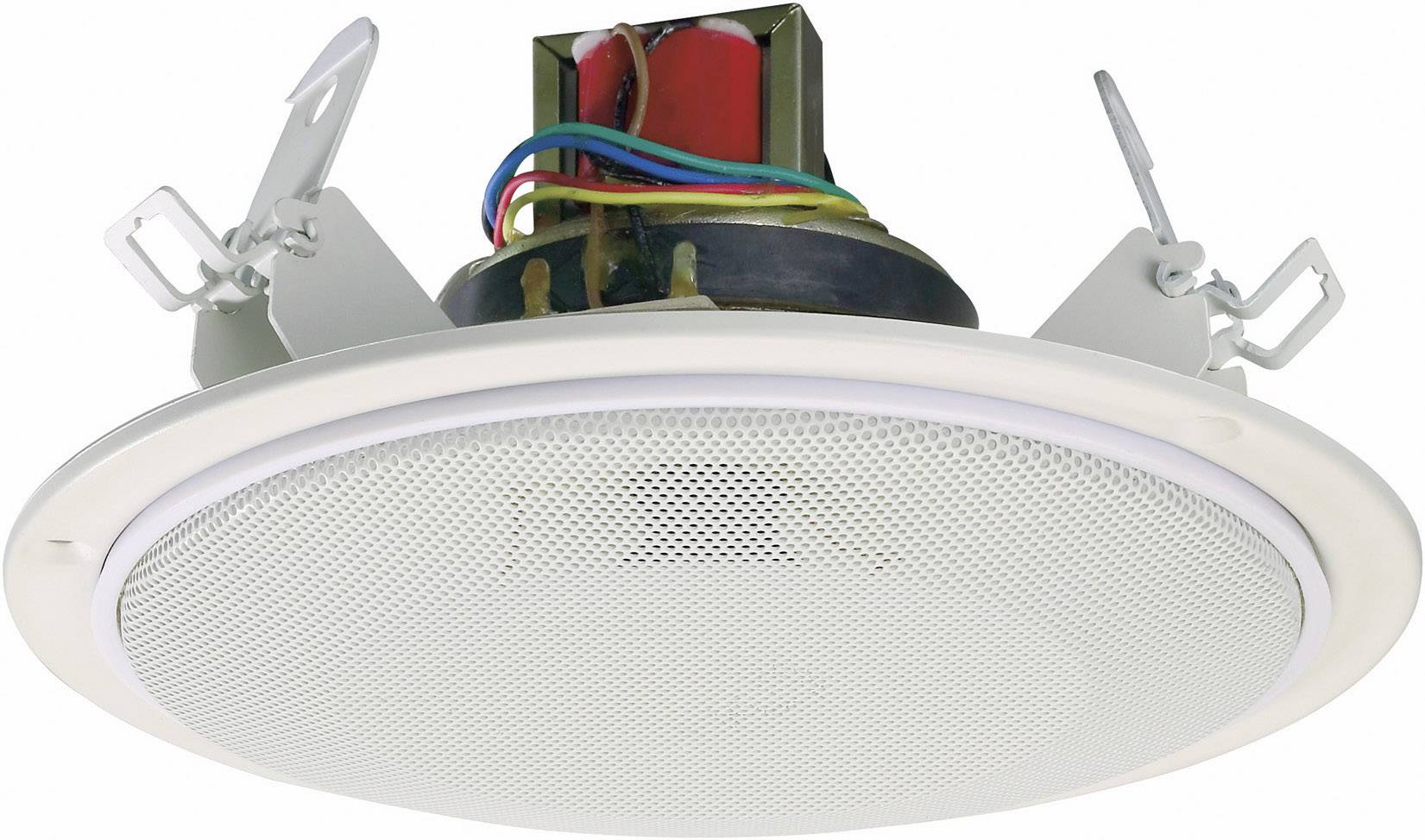 Głośnik sufitowy PA do zabudowy Renkforce RF-905022, 87 dB, Moc RMS: 20 W, 8 Ω, 80-21 000 Hz, 100 V, N/A, Kolor producen - obrazek 1