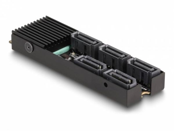 Delock 64051 64051 Konwerter interfejsów [1x M2 – 5x SATA]