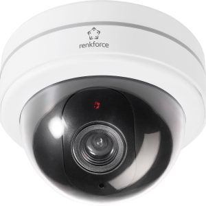 Atrapa kamery kopułkowej Renkforce 454422, Z migającą lampką LED, (Ø x W) 126 mm x 94 mm Atrapa kamery kopułkowej Renkforce 454422, Z migającą lampką LED, (Ø x W) 126 mm x 94 mm