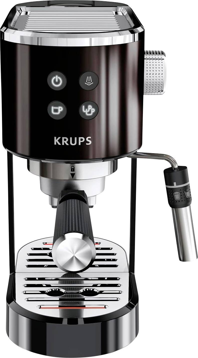 Krups EspressoVirtuoso+ XP444G Ekspres do espresso czarny z dyszą spieniającą mleko - obrazek 1