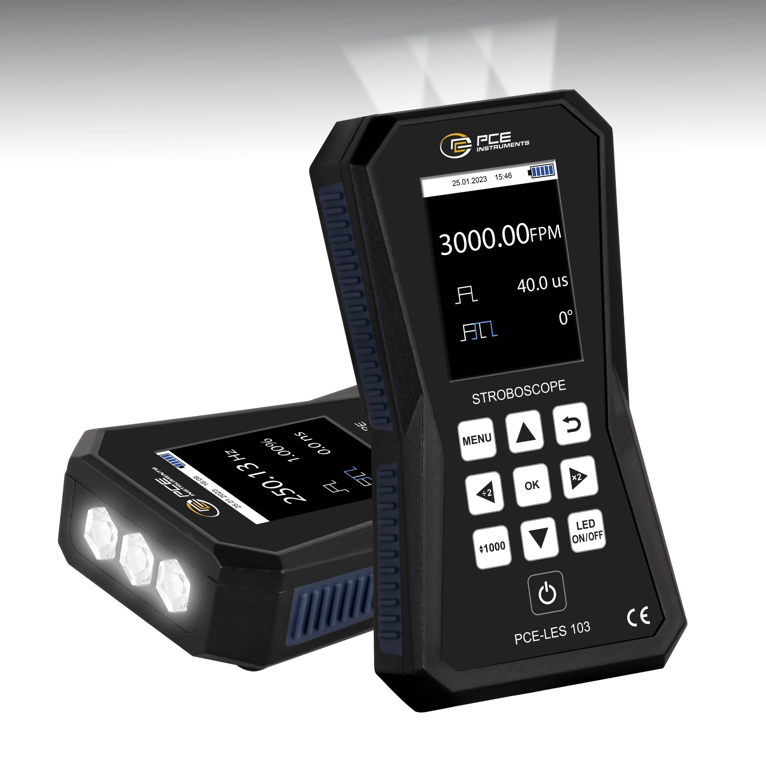 PCE Instruments Stroboskop LED Ilość diod LED:3 szt. zimna biel - obrazek 1