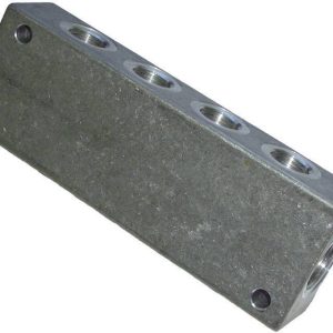 Rozdzielacz dwustronny ICH 61416, 10 bar (max), wejście 1x G3/8 / wyjście 6 x G1/4
