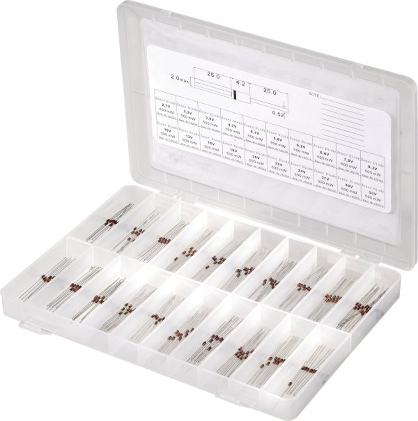 TRU COMPONENTS 179001 Asortyment dioda Zenera 300 szt.