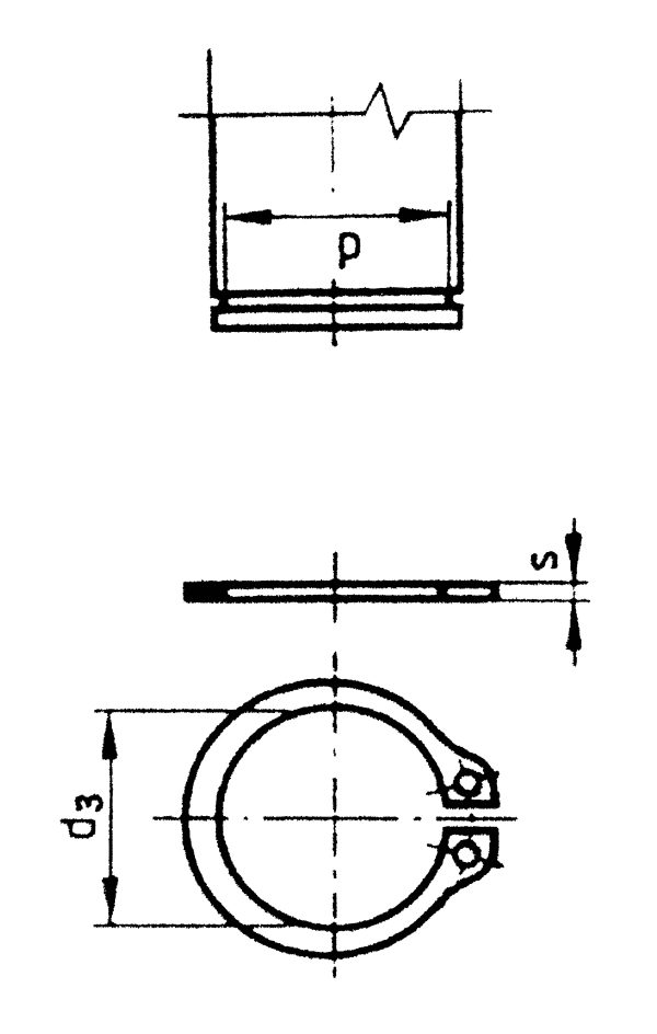 Pieścień Segera Toolcraft 194748, O = 8,4 x 9 mm, 1 mm, DIN 471, 100 szt.