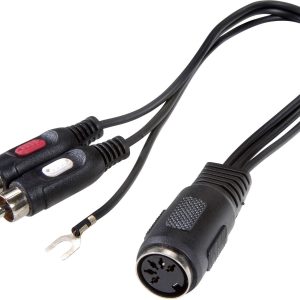 Audio adapter Y SpeaKa Professional SP-7869832, RCA/Cinch, Złącze DIN, 20 cm Audio adapter Y SpeaKa Professional SP-7869832, RCA/Cinch, Złącze DIN, 20 cm