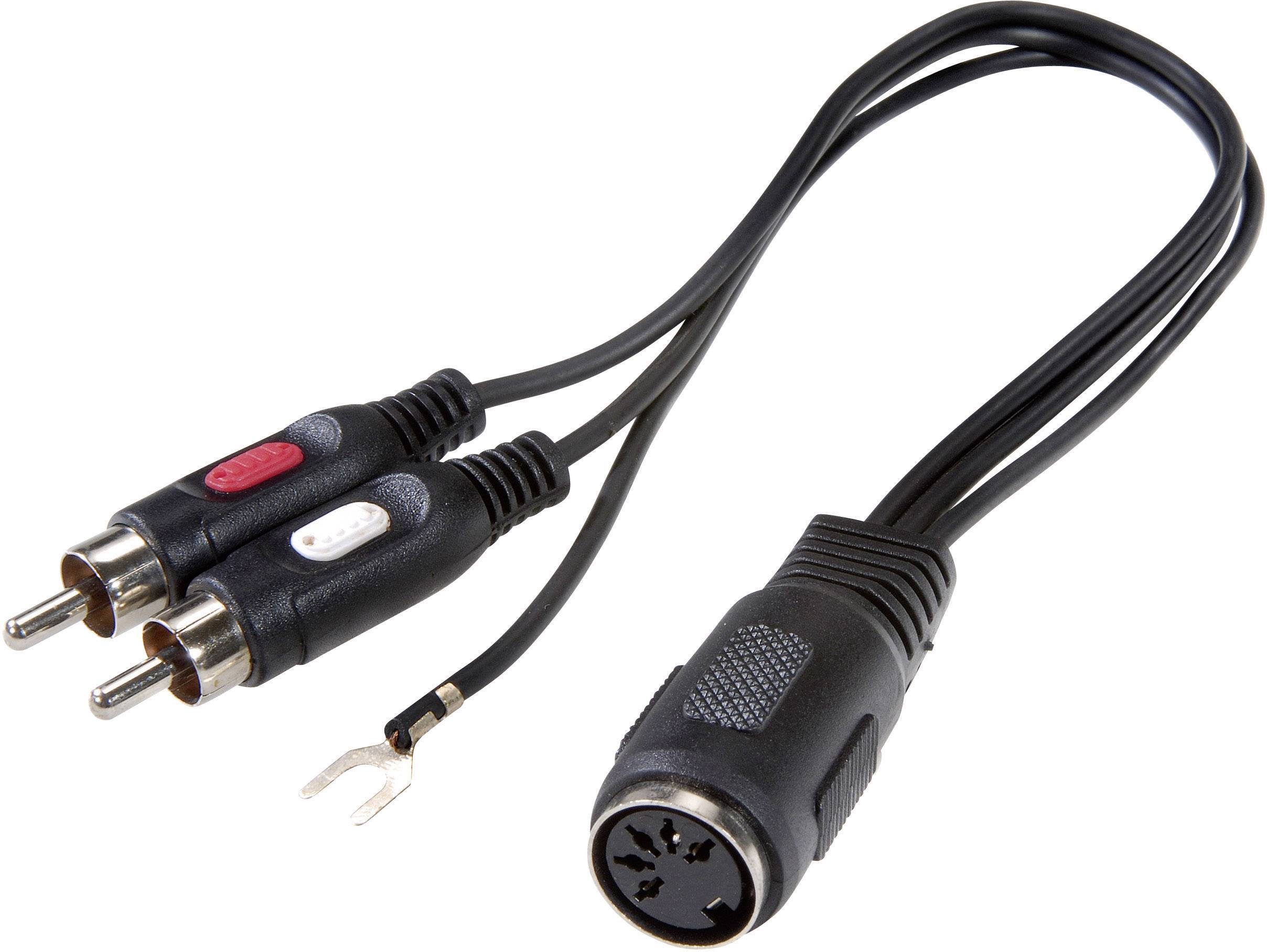 Audio adapter Y SpeaKa Professional SP-7869832, RCA/Cinch, Złącze DIN, 20 cm - obrazek 1