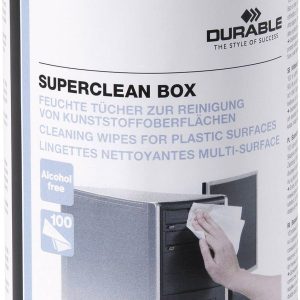 Durable 570802 Plastikowe chusteczki do czyszczenia 100 szt. Durable 570802 Plastikowe chusteczki do czyszczenia 100 szt.