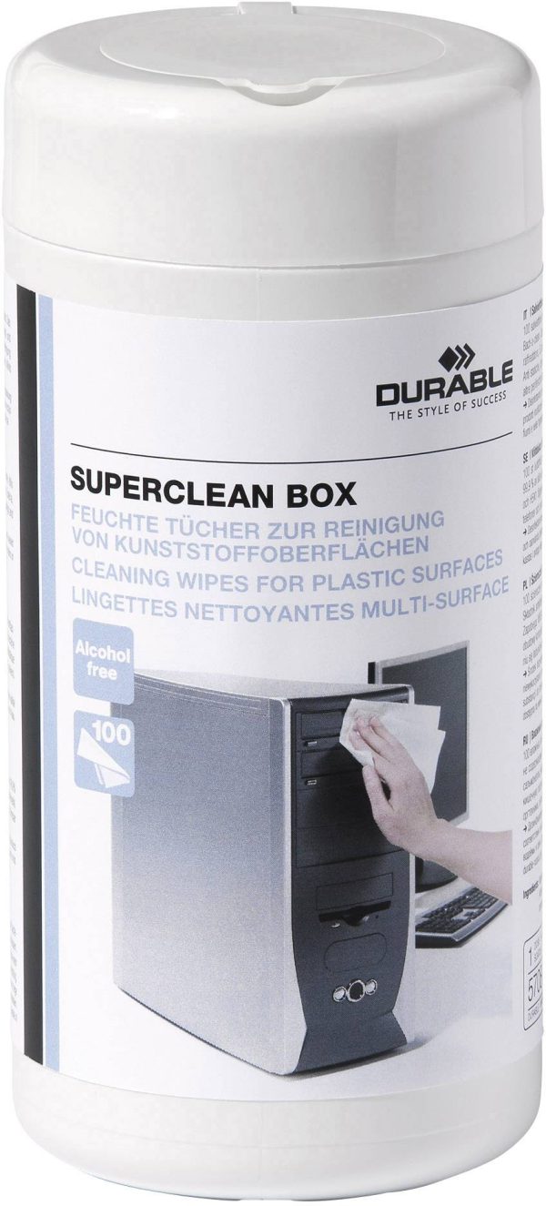 Durable 570802 Plastikowe chusteczki do czyszczenia 100 szt.