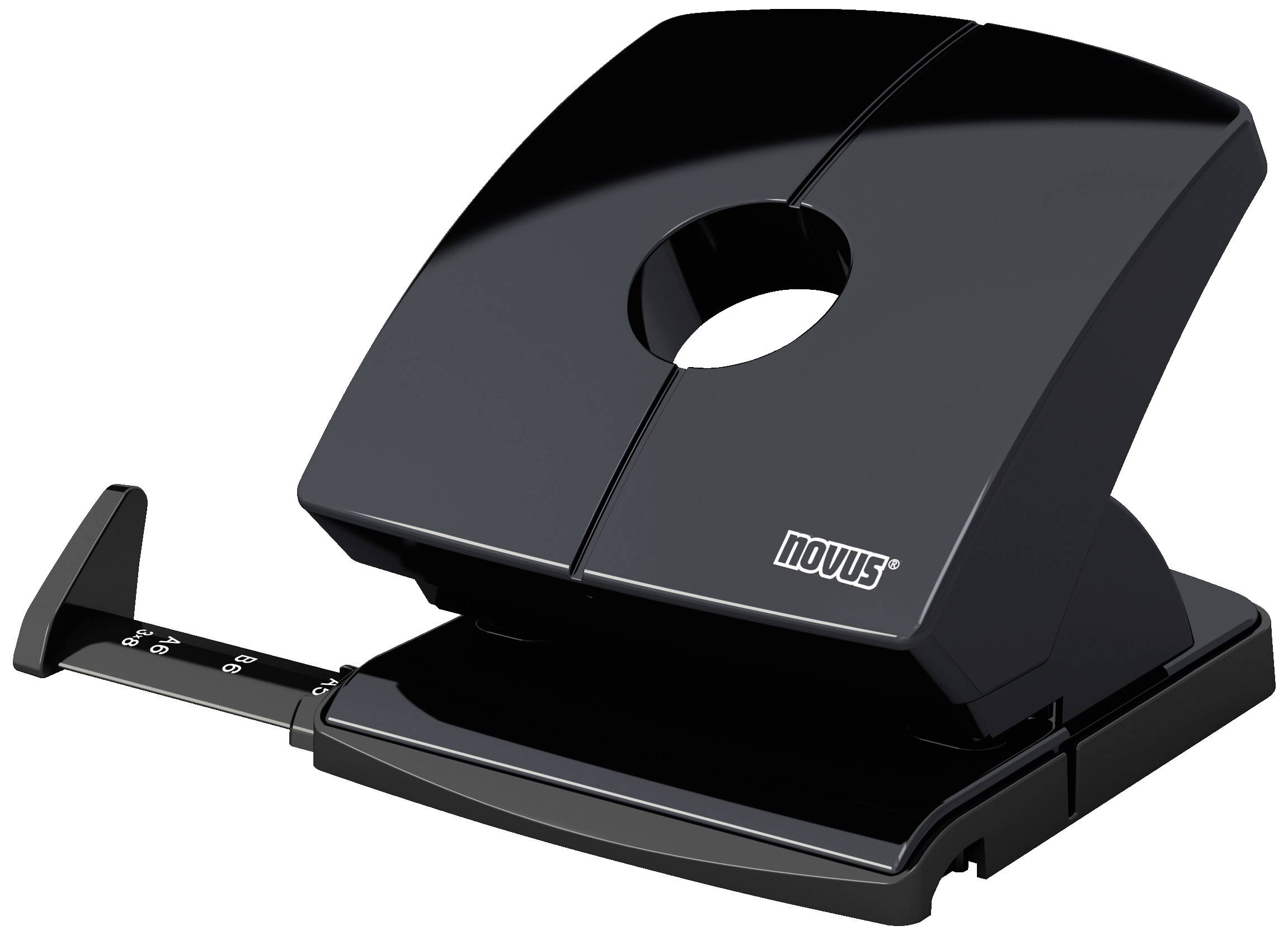 Novus Office 025-0614 Dziurkacz biurowy B 230 czarny maks. ustawienie formatu: DIN A4 30 arkuszy (80 g/m²) - obrazek 1