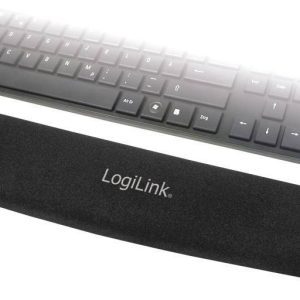 Podkładka pod nadgarstki do klawiatury LogiLink, żelowa, czarny Podkładka pod nadgarstki do klawiatury LogiLink, żelowa, czarny