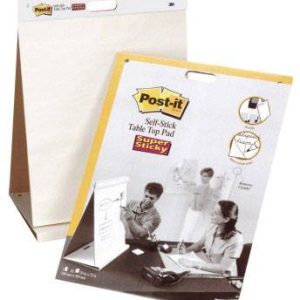 Post-it Super Sticky Meeting Chart Blok do flipchartu Ilość arkuszy: 20 gładki 508 mm x 584 mm biały Post-it Super Sticky Meeting Chart Blok do flipchartu Ilość arkuszy: 20 gładki 508 mm x 584 mm biały