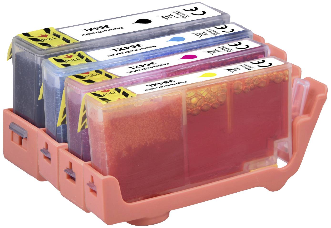 Renkforce atrament Zamiennik HP 364XL, N9J74AE, CN684AE, CB323EE, CB324EE, CB325EE zamiennik Czarny, Cyjan, Magenta, Żół - obrazek 1