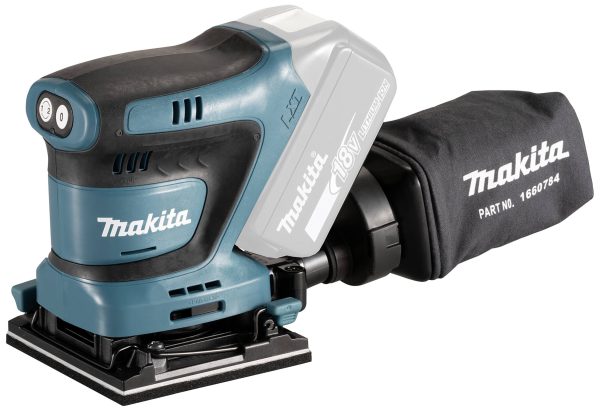 Makita MAKDBO480Z DBO480Z Szlifierka oscylacyjna akumulatorowa bez akumulatora 18 V 102 x 112 mm