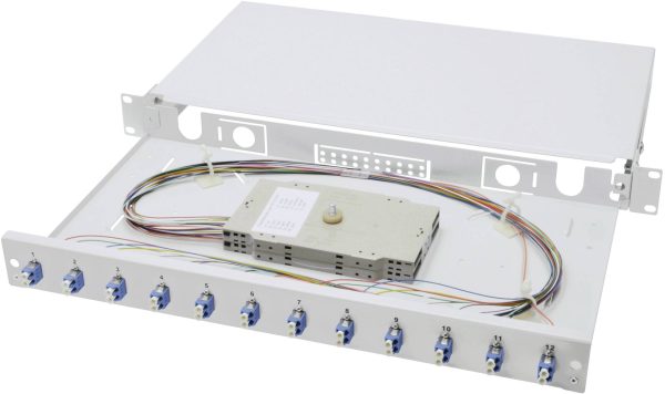 Digitus DN-96331/9 Patchpanel do światłowodu 12 Portów LC Zamontowany 1 U