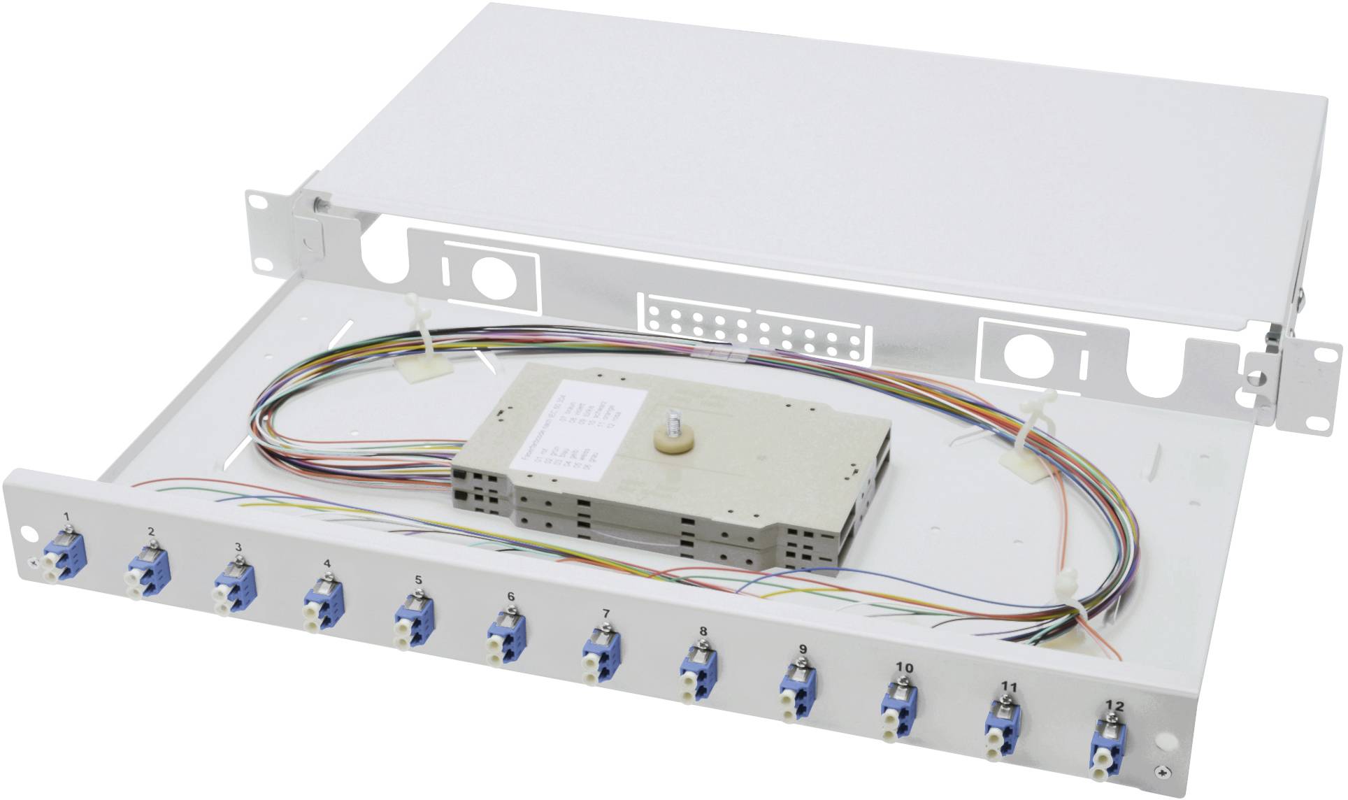 Digitus DN-96331/9 Patchpanel do światłowodu 12 Portów LC Zamontowany 1 U - obrazek 1