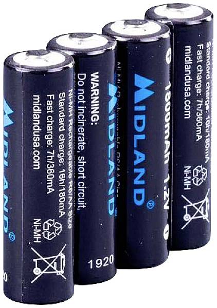 Akumulator do PMR Midland 4x AA Akku 1800mA/h NiMh C1433 1.2 V 1800 mAh - obrazek 1